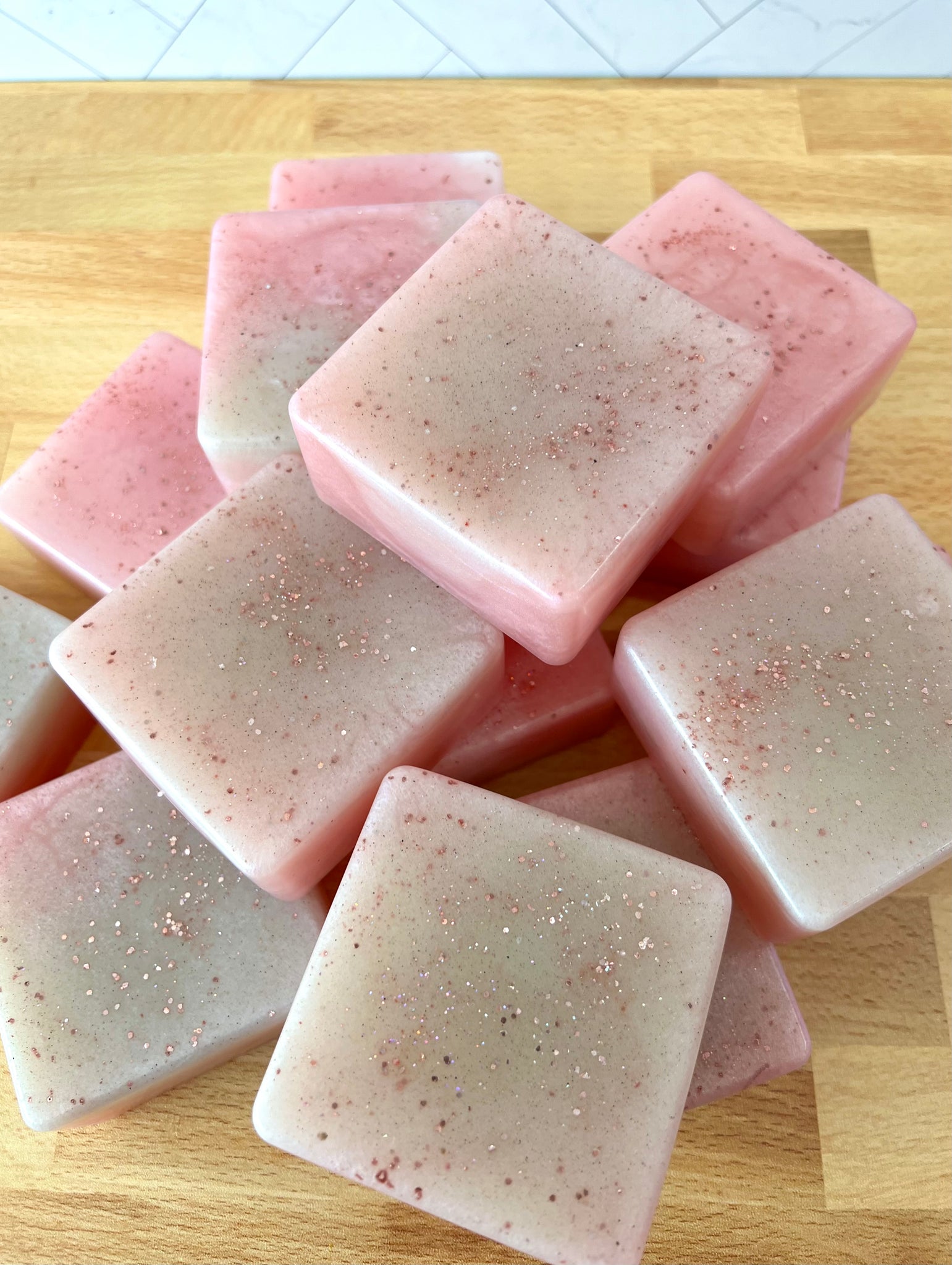 Pretty in Pink Shimmer Shave Soap